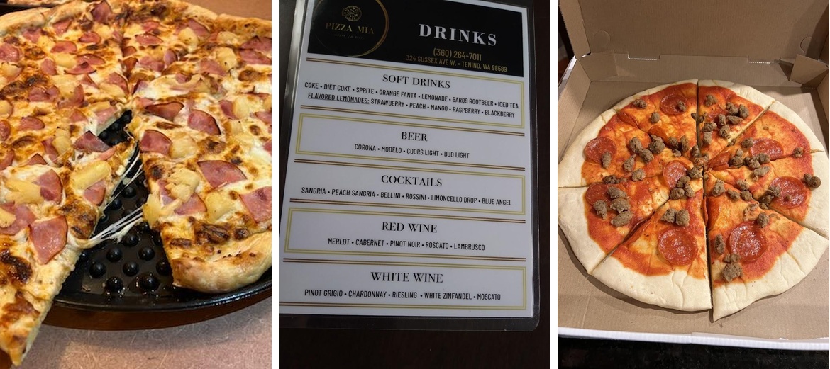 Pizza Mia Menu