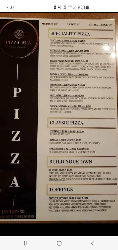 Pizza Mia Menu image 3